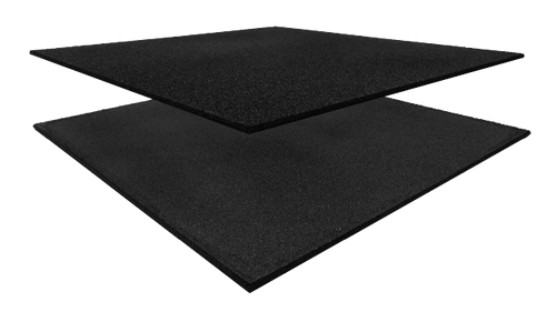 Dark Slate Gray Heavy Duty Fitness Floor Tile - Black
