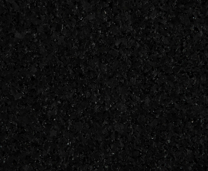 Black 12mm Rubber Gym Flooring Roll