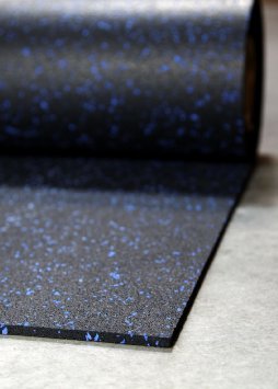 Dark Slate Gray 12mm Rubber Gym Flooring Roll
