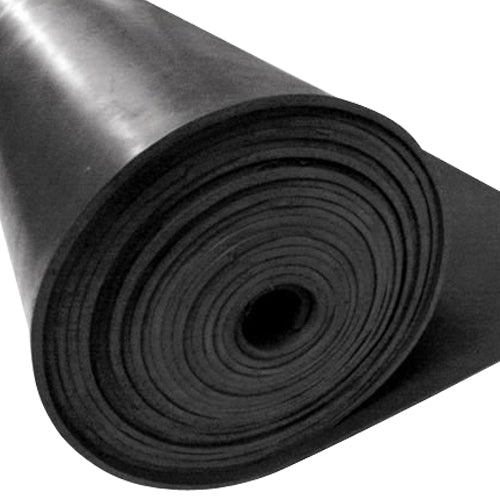 Dark Slate Gray Black Rubber Fitness Roll - Various Thickness